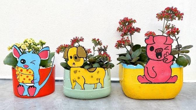 These cute flower pots will make your garden much more impressive