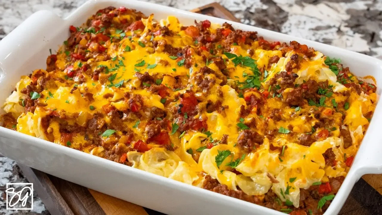 Beef Noodle Casserole – A  Twist  You Can't Resist!