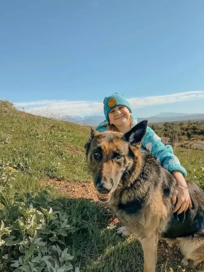 Lily with Cooper.