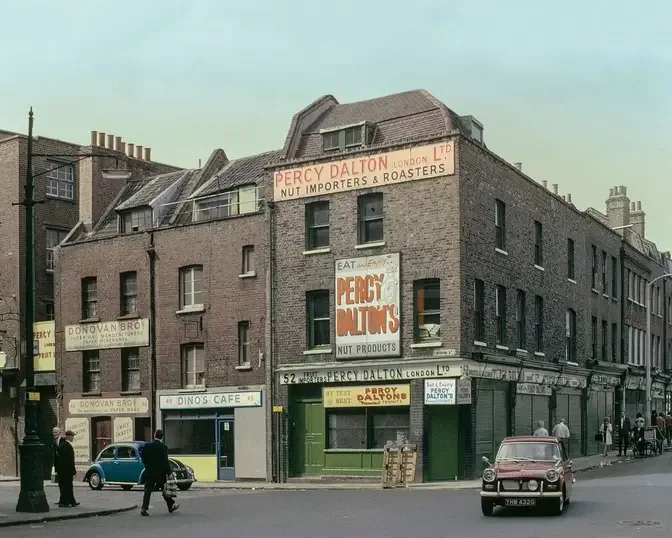 London's old East End in colour