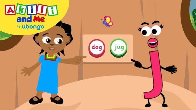 Funny Sounds and The Letter J | Words and Sounds with Akili | Learning Videos for Kids