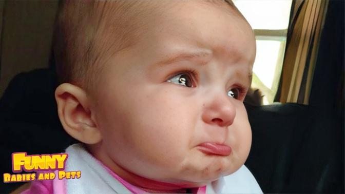Funny Reactions Of Baby Being Scolded By Mom and Dad --Cute Baby Crying Compilation
