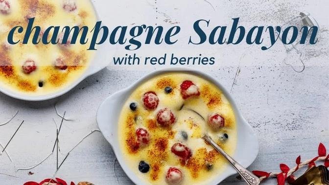 15-Minute Luxury Dessert: Learn How to Make a Delicious Champagne Sabayon with Fresh Berries