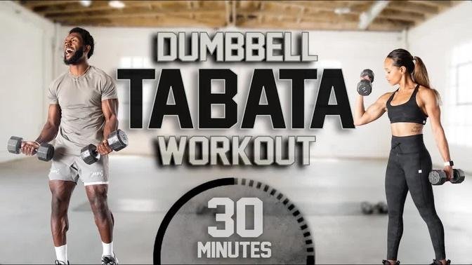 30 Minute Full Body Dumbbell Tabata Workout [ADVANCED]