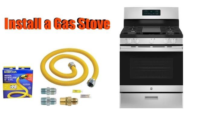 How to install a Gas Stove with a BrassCraft installation kit