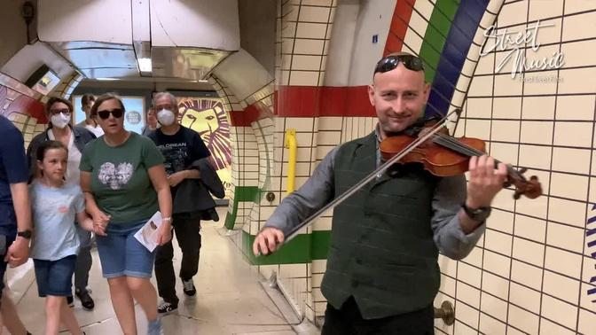 BEAUTIFUL Violin Cover of Perfect (Ed Sheeran), by Peter in London Underground  【Street Music】