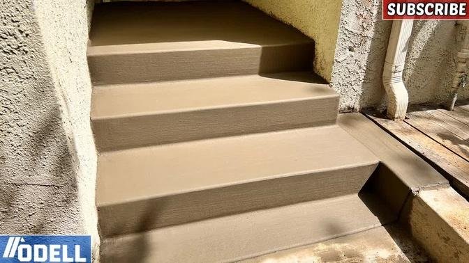 How to Setup and Pour a Concrete Staircase (DIY)