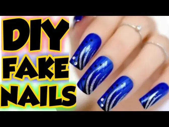 HOW TO MAKE FAKE NAILS WITHOUT NAIL GLUE _DIY FAKE NAILS_HOMEMADE FAKE NAILS_MAKE FAKE NAILS AT HOME