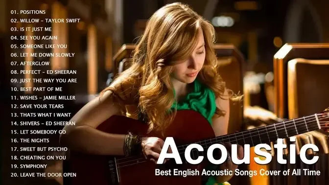 Best English Acoustic Songs of All Time - Top Acoustic Cover 2023 - Love Songs Guitar Cover