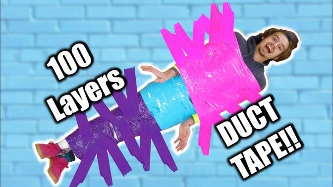 100 Layers Of DUCT TAPE!!!