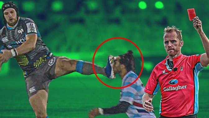 Most Deserving Rugby RED CARDS! | BRUTAL HITS & HEAD CLASH PART 3