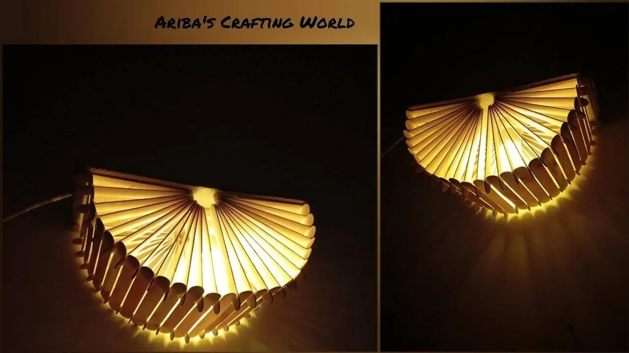 Unique ice cream sticks wall craft 🤩🤩 | Ariba's Crafting World