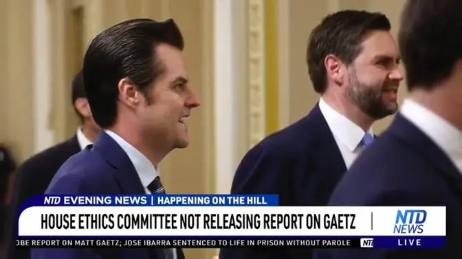 House Ethics Committee not Releasing Report on Gaetz