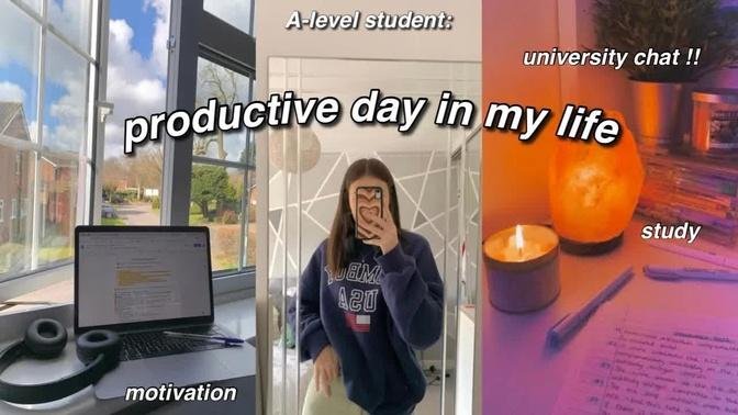 a PRODUCTIVE day in my life | A level student