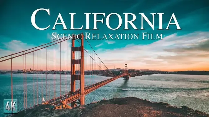 California 4K Scenic Relaxation Film | California Drone Scenery with Calming Music | #California4K