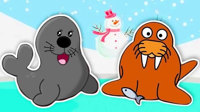 Arctic Animal Sounds Songs | Animal Songs for Kids | Kids Learning Videos