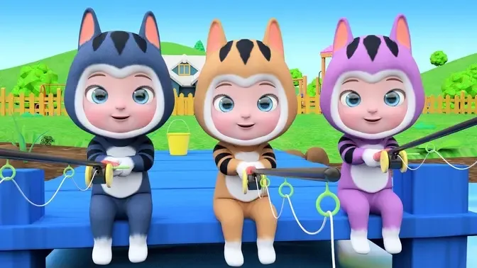 Three Little Kittens - Rhymes - Nursery Rhymes - Kids Songs - NuNu Tv