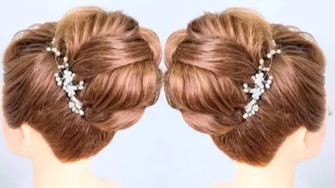 Latest Bun Hairstyle For Wedding | Hairstyle Tutorial Step By Step Latest Bun Hairstyle For Wedding | Hairstyle Tutorial Step By Step