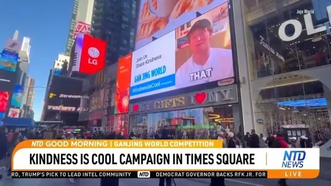 ‘Kindness Is Cool’ Campaign Visits Times Square