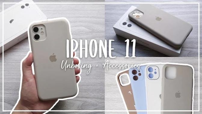iphone 11 unboxing + accessories 2021 | white 128gb ☁️