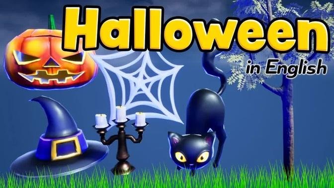 Halloween for kids in English - Vocabulary - Halloween words