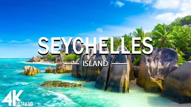 FLYING OVER SEYCHELLES (4K UHD) - Relaxing Music Along With Beautiful Nature Videos - 4K Video HD