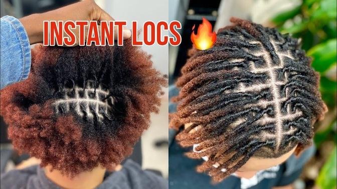INSTANT LOCS ON THICK HAIR