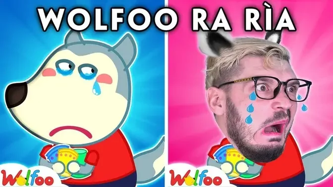 Wolfoo Ra Rìa, Đầm Đìa Nước Mắt | Bắt Chước Hoạt Hình Wolfoo | Wolfoo Parody