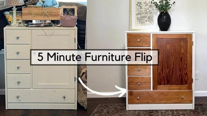 DIY Quick Furniture Flip | Fast and Easy Furniture Transformation