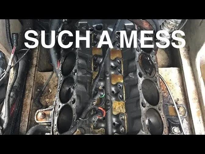 Boat head gasket failure. Regal Cuddy Cabin Boat - 350 Engine Rebuild Part 2