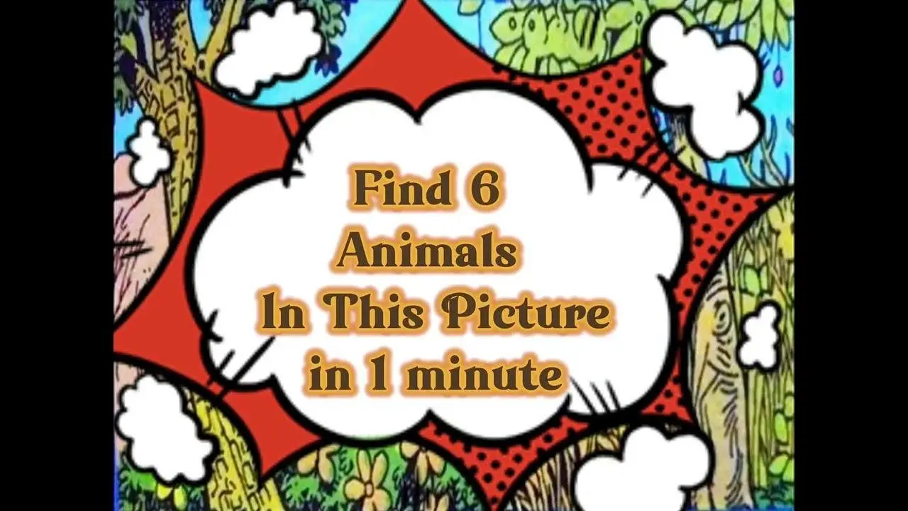 Find the hidden animals in 1 minute #puzzle #hidden #findthehiddenobject