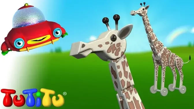 Giraffe - Learn how to build TuTiTu toys | One more time video for babies