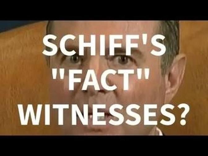 SCHIFFS "FACT" WITNESSES!