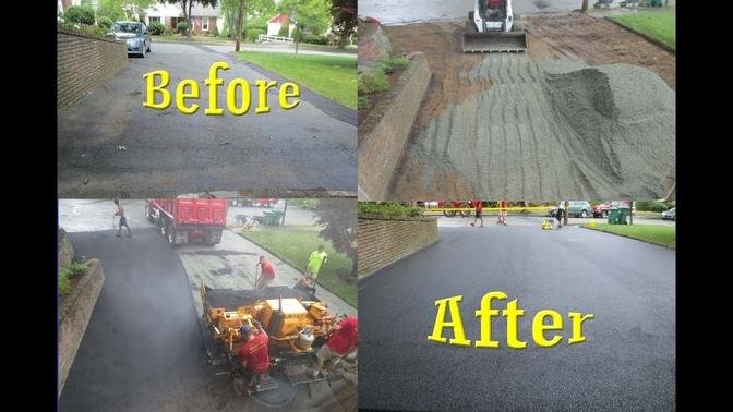 Asphalt Driveway  removed and replaced  start to finish