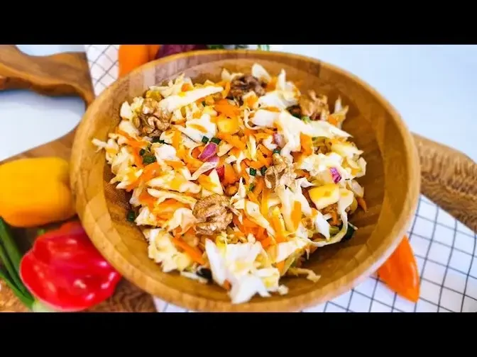 Eat cabbage salad 🥗 for night everyday and you will lose belly fat! | it's so delicious salad🥗💯