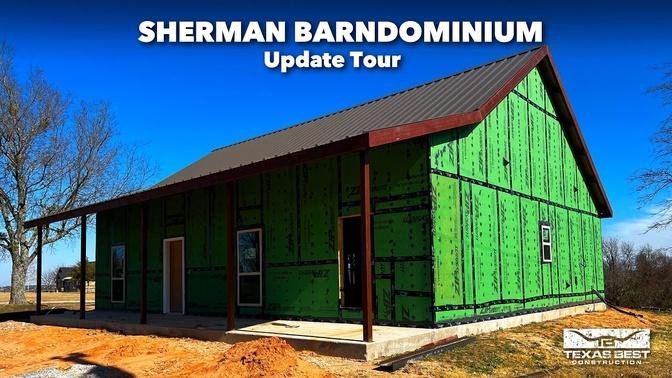 Sherman Barndominium Home Update Tour  Texas Best Construction
