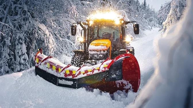 Snow plowing deep in the Swedish wilderness | From the latest snow dump