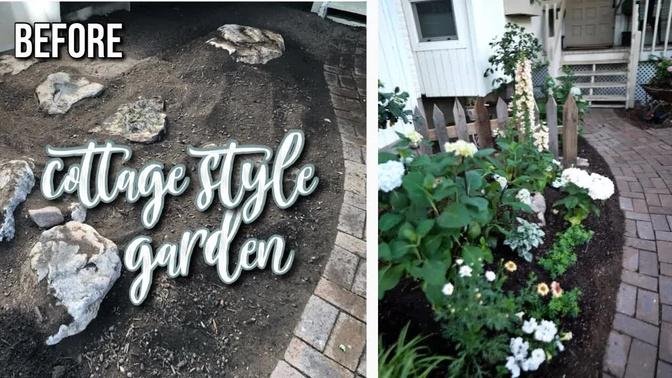 Cottage style garden | Entryway Garden | Patio Makeover 🌱