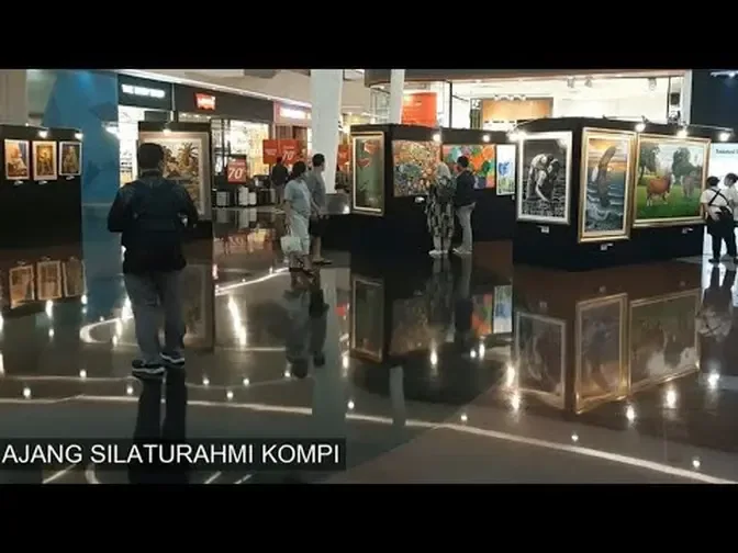 PAMERAN DAN LELANG LUKISAN YANG BERTEMPAT DI RESINDA PARK MALL KARAWANG, DALAM PERSIAPAN (H - 1)