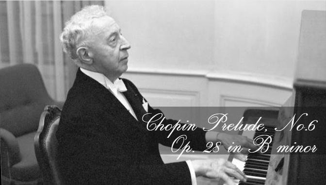 Arthur Rubinstein - Chopin Prelude, No. 6, Op. 28, B minor