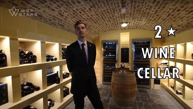 Top sommelier Philipp Bock presents the wine cellar of 2* restaurant Julemont at Château Wittem