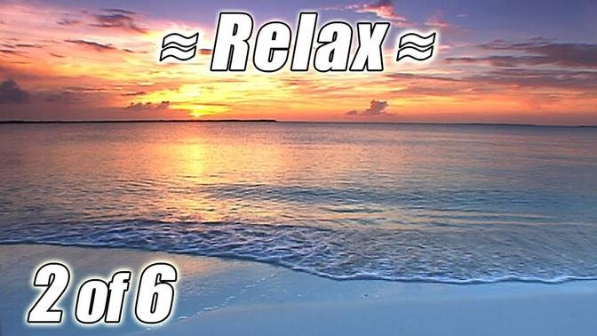 Virtual Beach BAHAMAS BEACHES #2 Relaxing Ocean Waves Sounds Tropical Relaxation HD for Studying