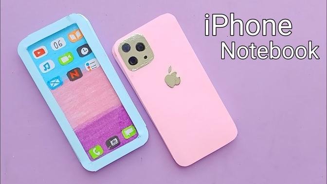 How to make iphone notebook / mini paper notebook / DIY notebook / iphone notebook / paper craft