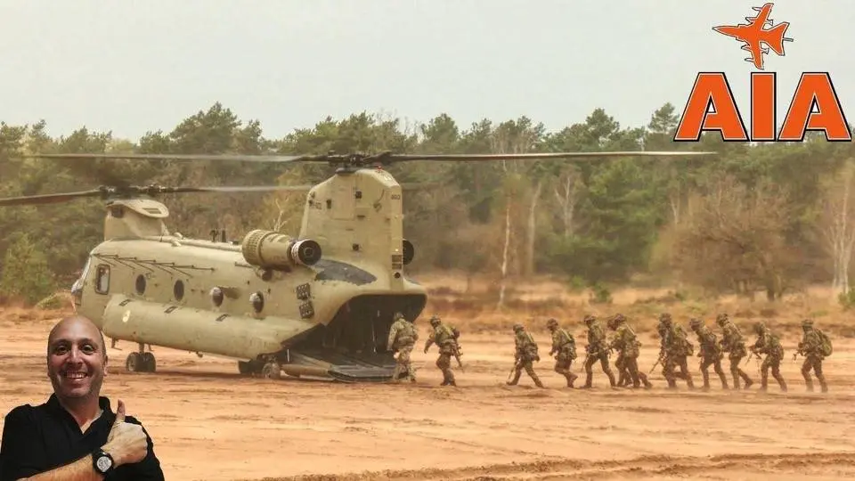 Get Ready for Action: Watch RNLAF Chinook Helicopter Perform an Intense Troop Extraction!