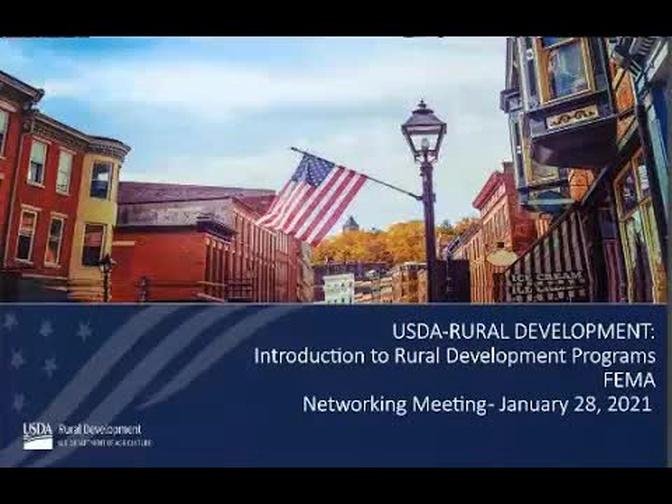 USDA Rural Development Programs and Funds