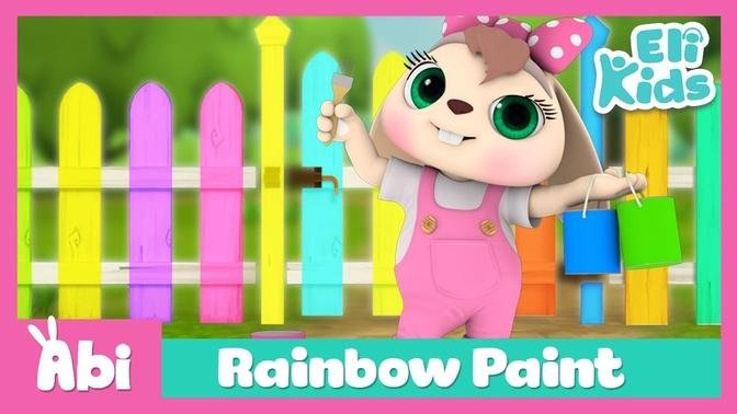 Rainbow Paint | Kids Cartoon | Eli Kids