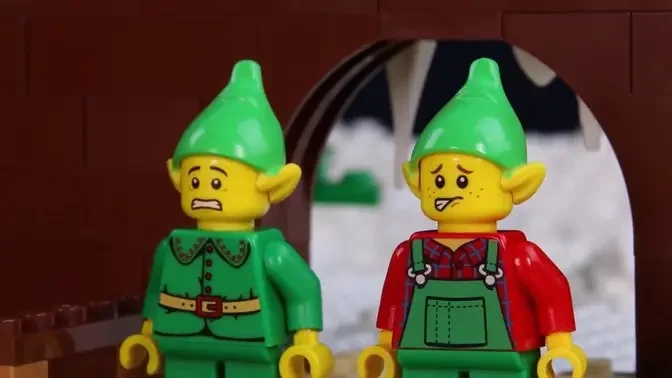 LEGO Santa's Elves Save Christmas STOP MOTION LEGO Christmas Reindeer Get Sick - Billy Bricks