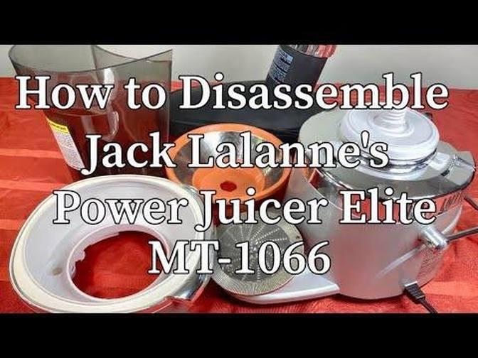 HOW TO DISASSEMBLE PARTS OF JUICER MAKER Jack Lalannes Power Juicer