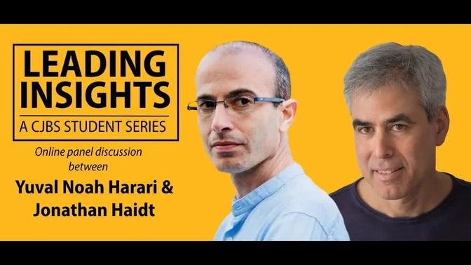 CJBS Leading Insights with Professor Yuval Noah Harari and Professor Jonathan Haidt