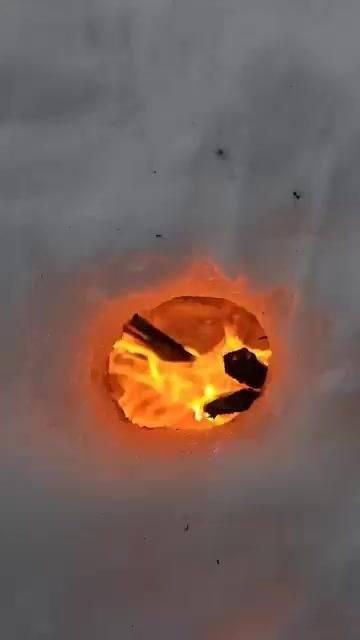 experimenting-with-building-a-rocket-stove-out-of-snow-food-shorts